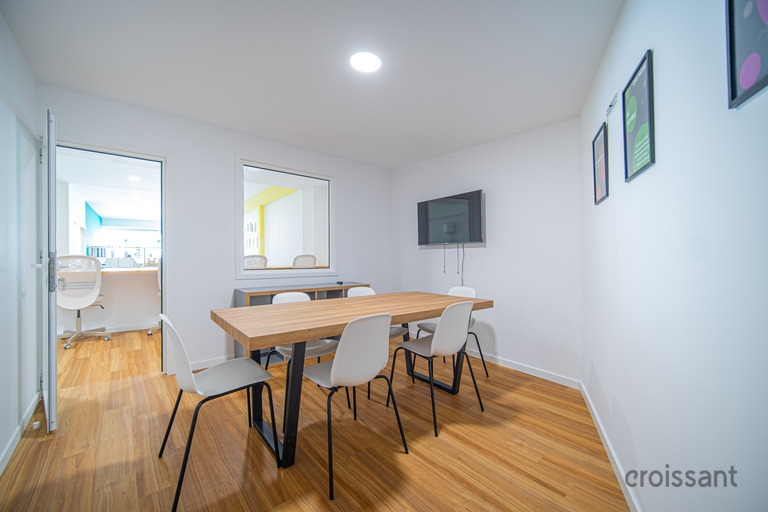 a room with a wooden floor