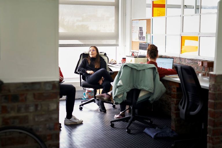 a person sitting in a chair