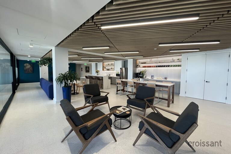 a room filled with furniture and a table