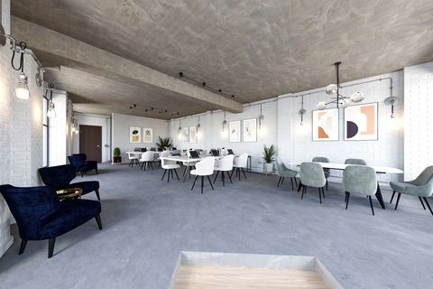 a room filled with furniture and a table