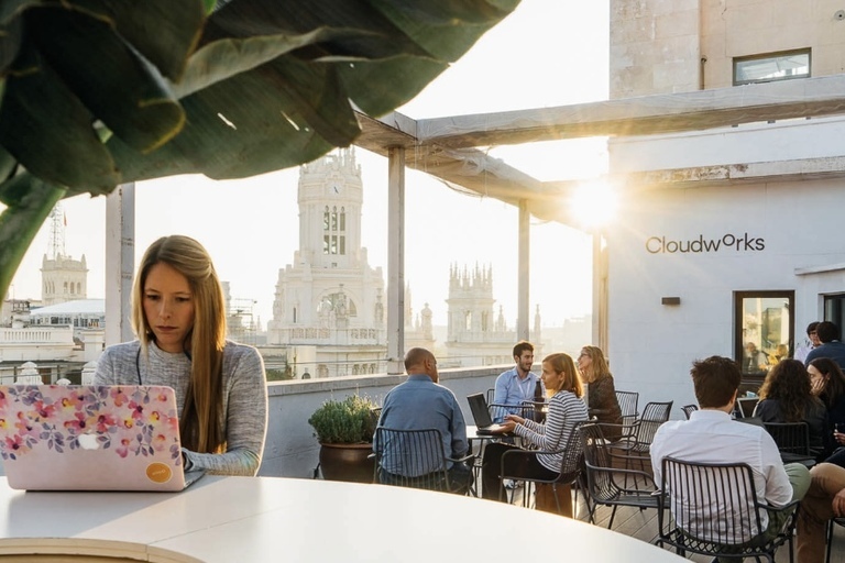 a group of people sitting at a table