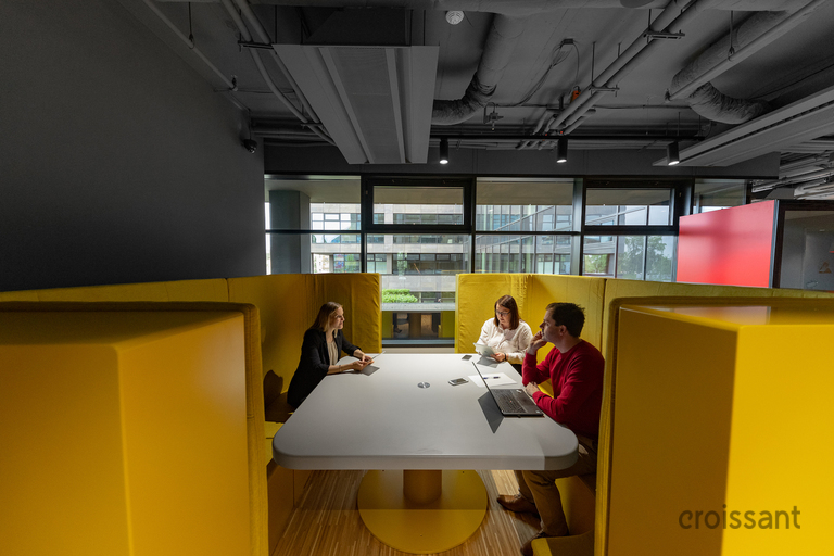 a person standing in a room
