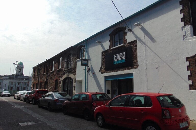 a car parked on a city street