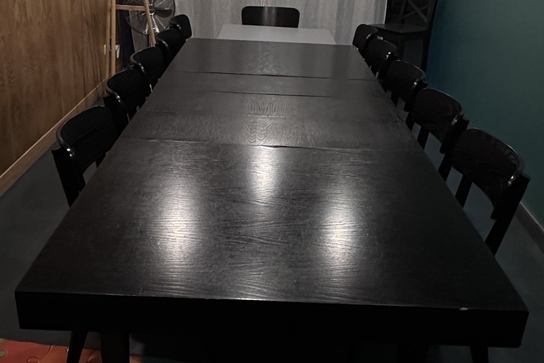 a dining room table