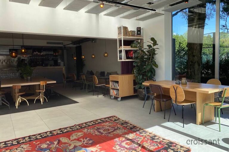 a room filled with furniture and a rug