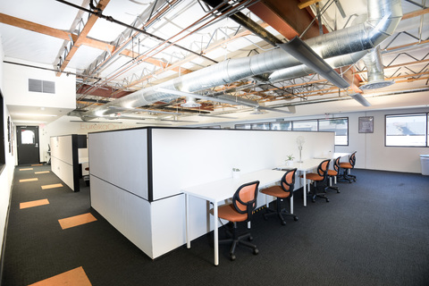 a group of people in a room