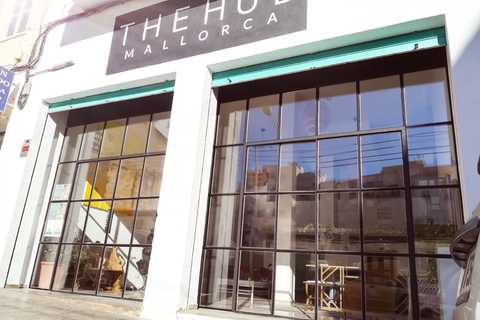 a store front at day