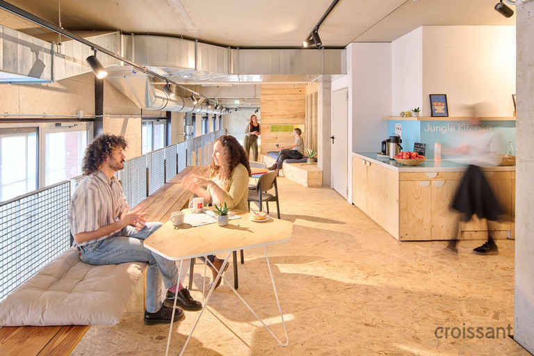 a person sitting on a bench