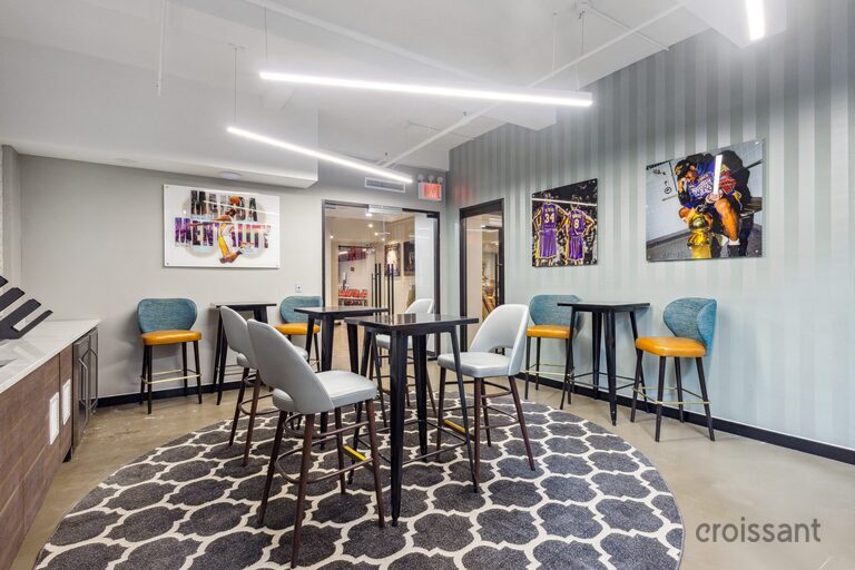 a living room filled with lots of furniture