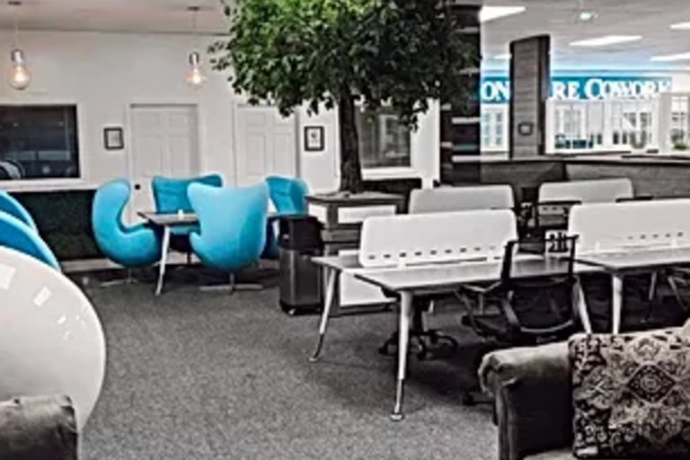 a living room filled with lots of furniture