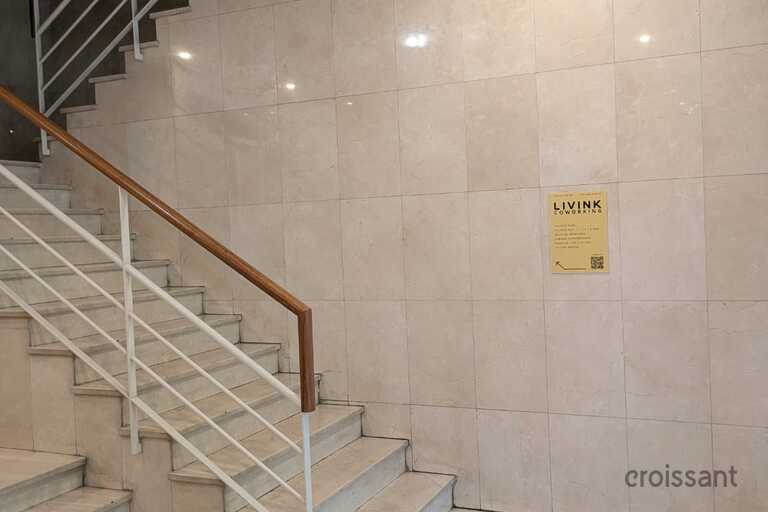 the inside of a building