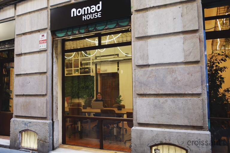 a store in a brick building