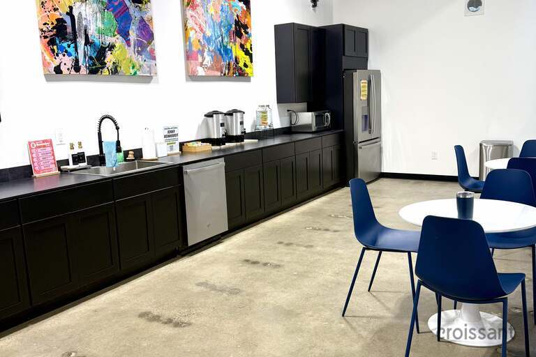 a room filled with furniture and a tv