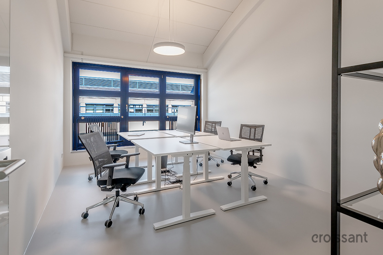 a large glass window