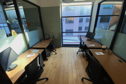 Medium Private Day Office - Desktop Monitors Included